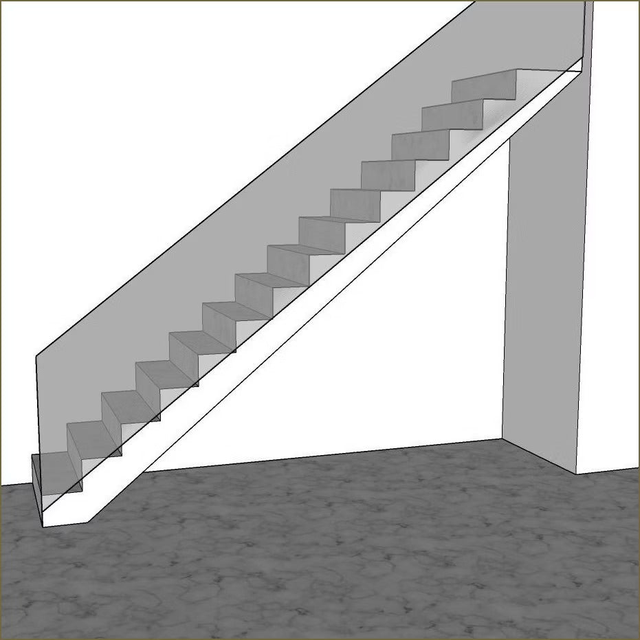 Weinkeller unter der Treppe – Ansicht 1