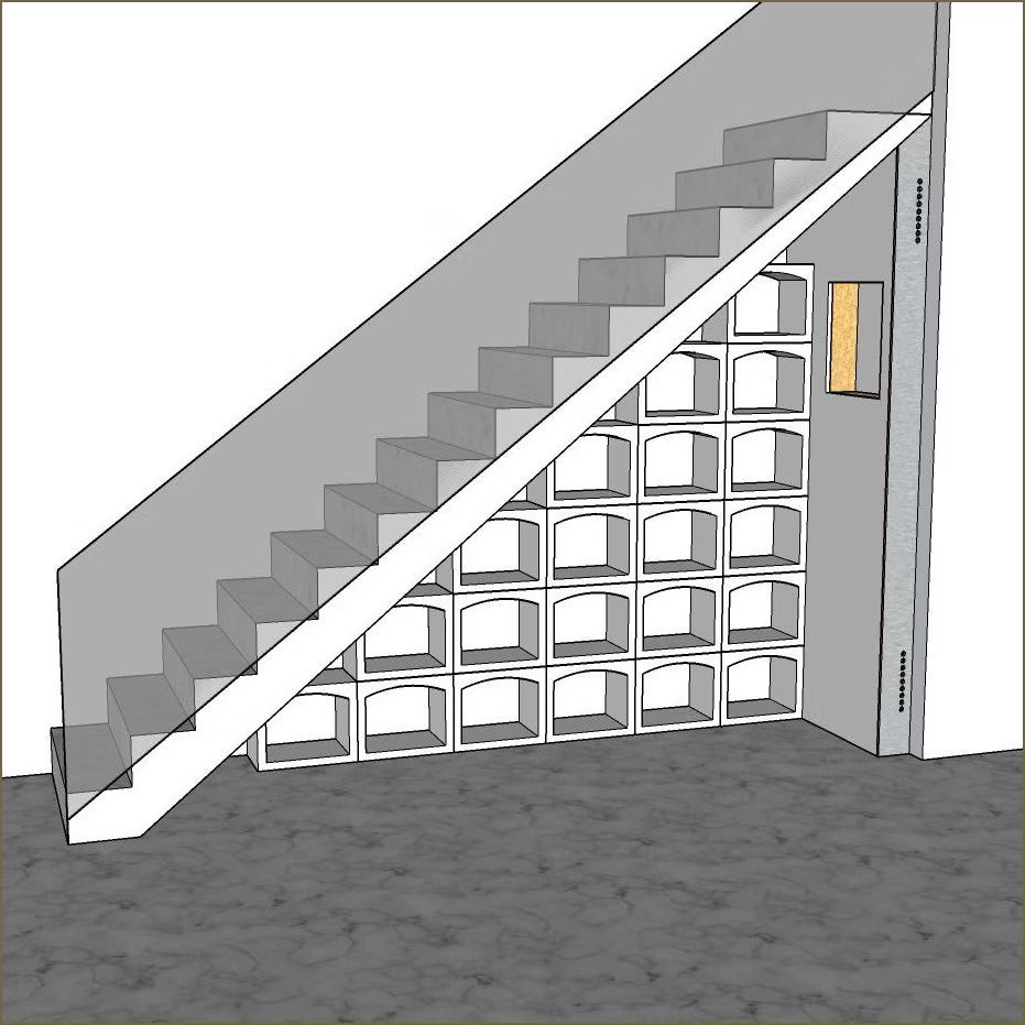 Weinkeller unter der Treppe – Ansicht 4